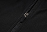 2025 In Milan Black Hoody Zipper Jacket