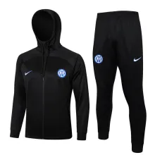 2025 In Milan Black Hoody Zipper Jacket