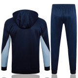 2025 France Sapphire Blue Hoody Zipper Jacket