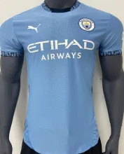 2024/25 Man City Home Blue Player Version Jersey