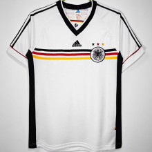 1998 Germany Home White Retro Soccer Jersey