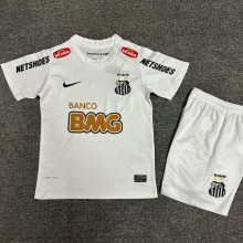 2012/13 Santos White Retro Kids Soccer Jersey