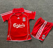 2006/08 LFC Home Red Retro Kids Soccer Jersey