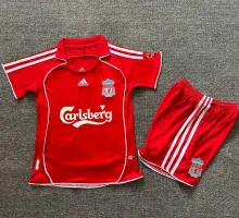 2006/08 LFC Home Red Retro Kids Soccer Jersey