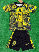 2024/25 Brazil Yellow Special Edition Kids Soccer Jersey 耶稣黄色