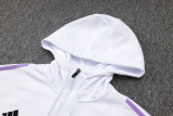 2025 Germany White Hoody Zipper Jacket