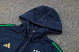 2025 Italy Sapphire Blue Hoody Zipper Jacket