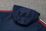 2025 Italy Sapphire Blue Hoody Zipper Jacket