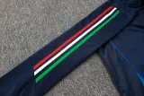2025 Italy Sapphire Blue Hoody Zipper Jacket