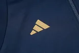 2025 Italy Sapphire Blue Hoody Zipper Jacket