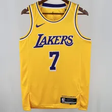 2025 Lakers ANTHONY #7 Yellow NBA Jerseys 热压