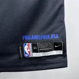 2021 76ers MAXEY #0 Sapphire Blue City Edition NBA Jerseys 热压