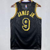 2025 Lakers JAMES JR. #9 Black NBA Jerseys 热压