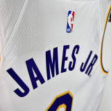 2025 Lakers JAMES JR. #9 White NBA Jerseys 热压