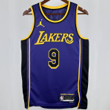 2025 Lakers JAMES JR. #9 Blue NBA Jerseys 热压