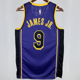 2025 Lakers JAMES JR. #9 Blue NBA Jerseys 热压