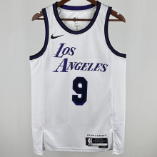 2025 Lakers JAMES JR. #9 White City Edition NBA Jerseys 热压