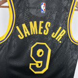 2025 Lakers JAMES JR. #9 Black NBA Jerseys 热压