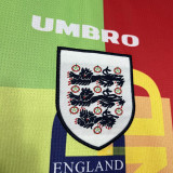 1996 England Goalkeeper Retro Long Sleeve  Jersey