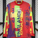 1996 England Goalkeeper Retro Long Sleeve  Jersey