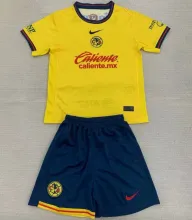 2024/25 Club America Home Yellow Kids Soccer Jersey