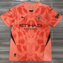 2024/25 Man City Orange Goalkeeper Fans Soccer Jersey