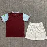 2024/25 West Ham Home Kids Soccer Jersey