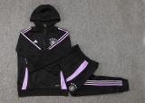 2025 Germany Black Hoody Zipper Jacket Tracksuit