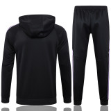 2025 Germany Black Hoody Zipper Jacket Tracksuit