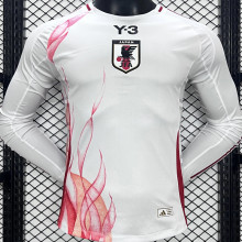 2024/25 Japan Away Y-3 White Player Version Long Sleeve Jersey