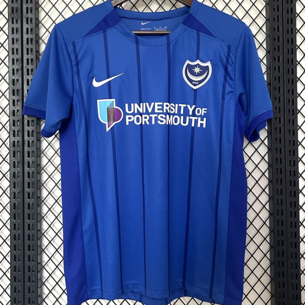 2024/25 Portsmouth Home Blue Fans Soccer Jersey