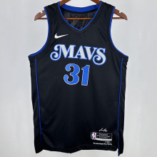 2025 Mavericks THOMPSON #31 Black City Edition NBA Jerseys