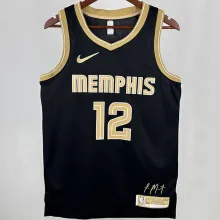 2025 Mavericks  MORANT #12  Black Honor Edition NBA Jerseys