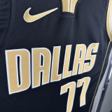 2025 Mavericks  Dončić #77  Black Honor Edition NBA Jerseys