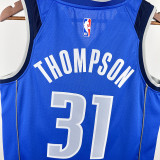2025 Mavericks THOMPSON #31  Blue NBA Jerseys