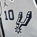 2021 Spurs DEROZAN #10 Grey NBA Jerseys