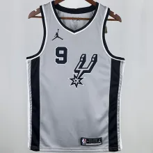 2021 Spurs PARKER #9 Grey NBA Jerseys