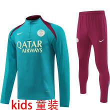 2025 PSG  Kids Green Sweater Tracksuit