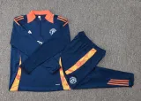 2025 M Utd Sapphire Blue Kids Sweater Tracksuit