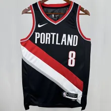 2023 Trail Blazerst AVDIJA #8 Black  NBA Jerseys