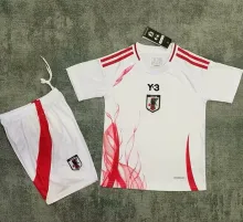 2024/25 Japan Away Y-3 White Kids Soccer Jersey