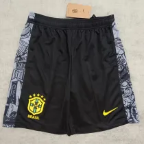 2024/25 Brazil Black Fans Shorts Pants 灰边