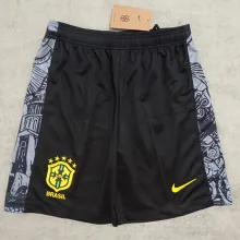 2024/25 Brazil Black Fans Shorts Pants 灰边