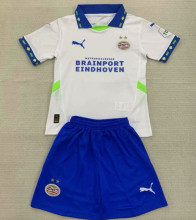 2024/25 P S V Away White Kids Soccer Jersey