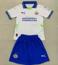 2024/25 P S V Away White Kids Soccer Jersey