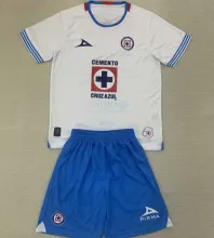 2024/25 Cruz Azul Away White Kids Soccer Jersey