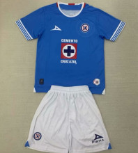 2024/25 Cruz Azul Home Blue Kids Soccer Jersey