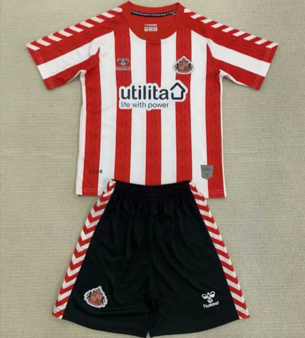 2024/25 Sunderland Home Kids Soccer Jersey