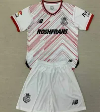 2024/25 Deportivo Toluca Away White Kids Soccer Jersey