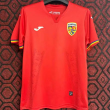2023/24 Romania Away Red Fans Soccer Jersey